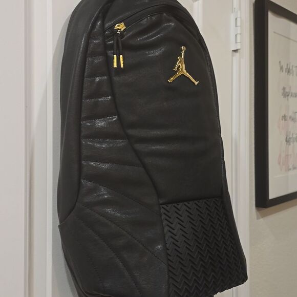 Jordan Air Jordan 13 Retro Lifestyle Backpack- Black/Gold - Picture 8 of 11